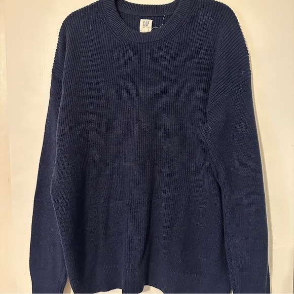 GAP FOR GOOD Men’s Knit Navy blue Sweater Crewneck XL Cotton - Picture 1 of 10